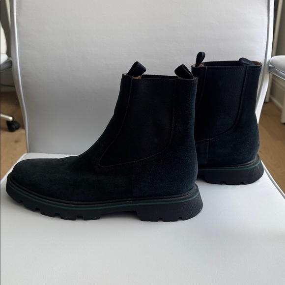 Men’s Hugo Boss Navy  Suede Ankle Boots - Picture 1 of 5